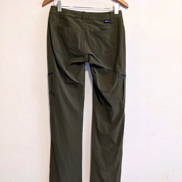 Patagonia Pants Womens Size 4 Green Hiking Outdoor Camping Nylon Pockets Ladies - Picture 4 of 7